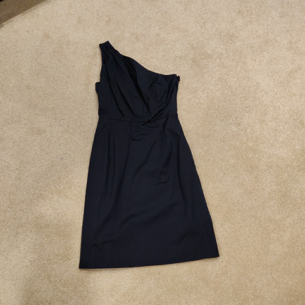 J.Crew One Shoulder Black dress